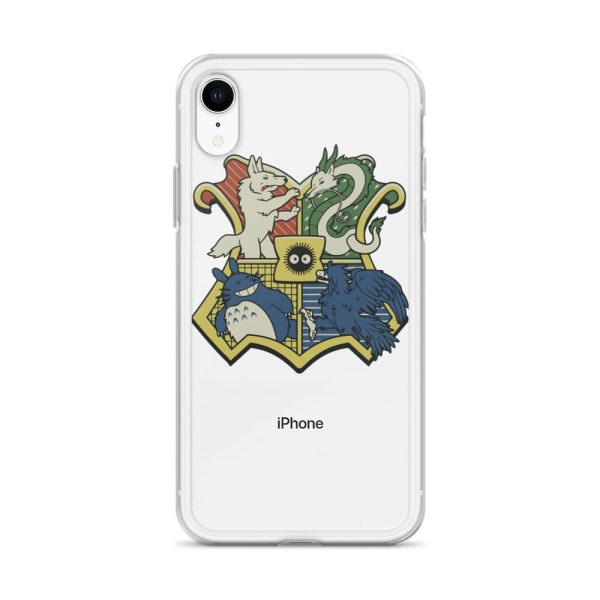 My Friend Totoro - Studio Ghibli Characters As Hogwarts House iPhone Case-Accessories, My Friend Totoro, My Neighbor Totoro, Phone Case, princess mononoke, Spirited Away