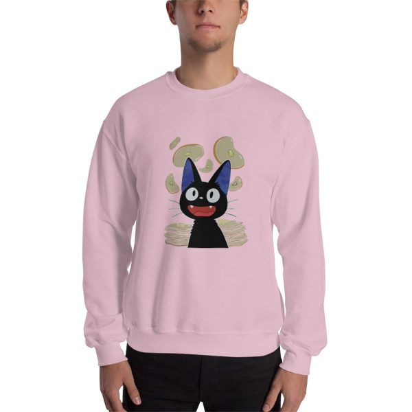 Movie Kiki's Delivery Service - Kiki’s Delivery Service – Jiji & Pancake Sweatshirt-Apparel, Kiki's Delivery Service, Movie Kiki's Delivery Service, Sweatshirt