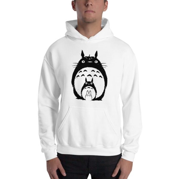 Totoro Meaning - My Neighbor Totoro Black & White Hoodie Unisex-Apparel, Hoodie, Totoro Meaning