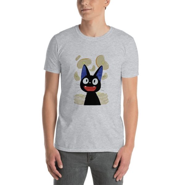 Kiki's Delivery Service Cat - Kiki’s Delivery Service – Jiji & Pancake T Shirt-Apparel, Kiki's Delivery Service, Kiki's Delivery Service Cat, Tshirt