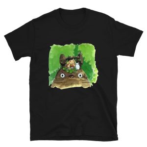 Totoro Ramen - My Neighbor Totoro & Mei Water Color Art T Shirt-Apparel, Totoro Ramen, Tshirt