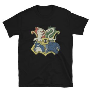 Studio Ghibli Characters As Hogwarts House T Shirt Unisex-Apparel, Tshirt