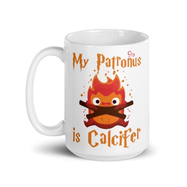 Howl's Moving Castle Movie Explained - Howl’s Moving Castle – My Patronus is Calcifer Mug-Accessories, Howl's Moving Castle, Howl's Moving Castle Movie Explained, Mug