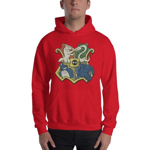 Studio Ghibli Characters As Hogwarts House Hoodie Unisex-Apparel, Hoodie