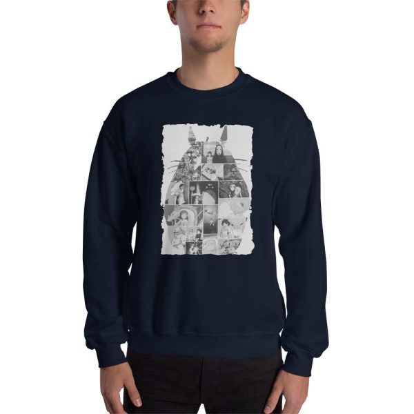 My Neighbour Totoro - Ghibli Studio Collage Art Sweatshirt Unisex-Apparel, Howl's Moving Castle, Kiki's Delivery Service, Laputa: Castle in the Sky, My Neighbor Totoro, My Neighbour Totoro, ponyo, porco rosso, princess mononoke, Spirited Away, Sweatshirt