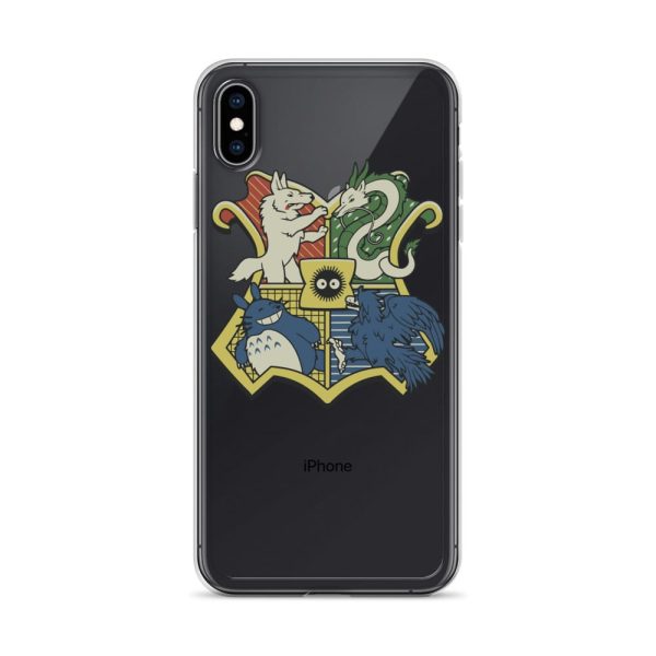 My Friend Totoro - Studio Ghibli Characters As Hogwarts House iPhone Case-Accessories, My Friend Totoro, My Neighbor Totoro, Phone Case, princess mononoke, Spirited Away