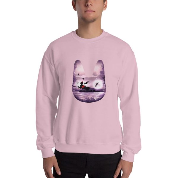 Kiki's Delivery Service Cosplay - Kiki’s Delivery Service – Purple Jiji Sweatshirt Unisex-Apparel, Kiki's Delivery Service, Kiki's Delivery Service Cosplay, Sweatshirt