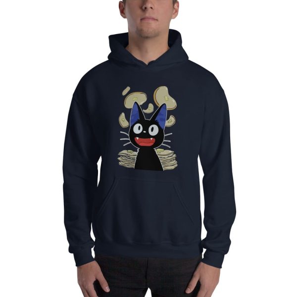 Kiki's Delivery Service Anime - Kiki’s Delivery Service – Jiji & Pancake Hoodie-Apparel, Hoodie, Kiki's Delivery Service, Kiki's Delivery Service Anime