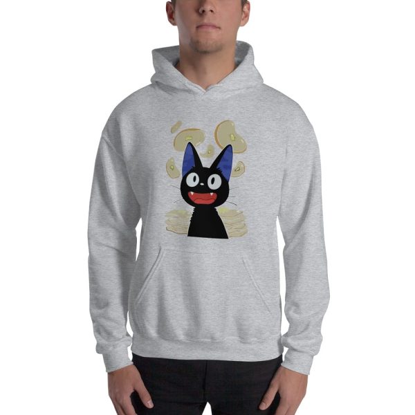 Kiki's Delivery Service Anime - Kiki’s Delivery Service – Jiji & Pancake Hoodie-Apparel, Hoodie, Kiki's Delivery Service, Kiki's Delivery Service Anime