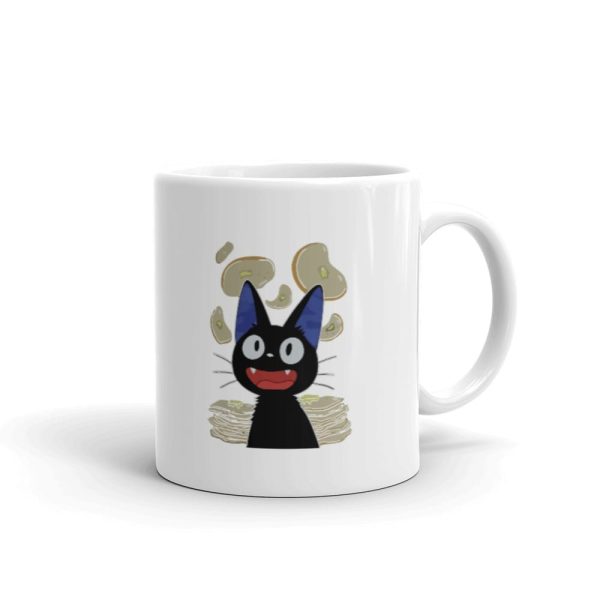 Kiki's Delivery Service Movie - Kiki’s Delivery Service – Jiji & Pancake Mug-Accessories, Kiki's Delivery Service, Kiki's Delivery Service Movie, Mug