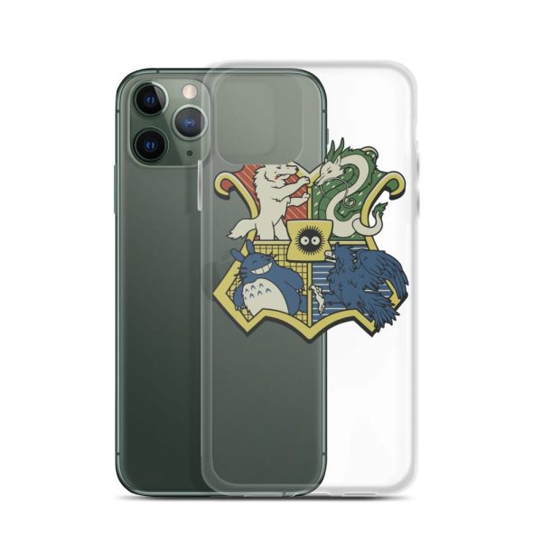 My Friend Totoro - Studio Ghibli Characters As Hogwarts House iPhone Case-Accessories, My Friend Totoro, My Neighbor Totoro, Phone Case, princess mononoke, Spirited Away