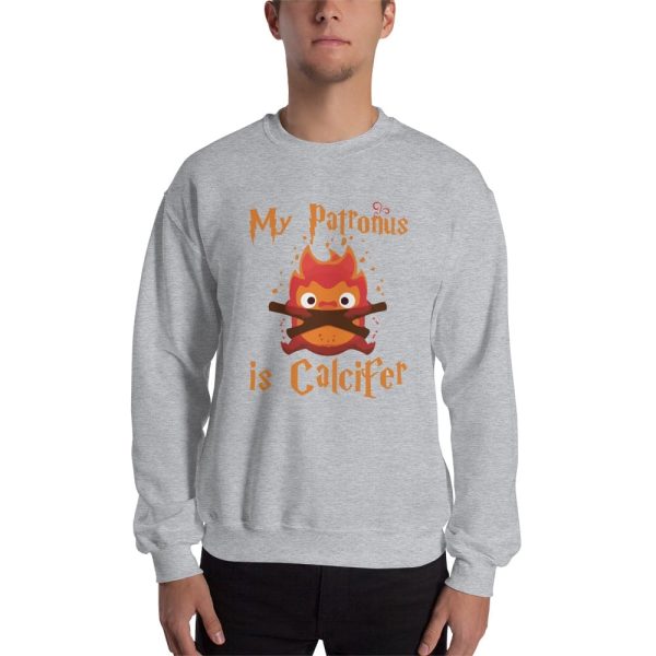 Howl's Moving Castle Rings - Howl’s Moving Castle – My Patronus is Calcifer Sweatshirt Unisex-Apparel, Howl's Moving Castle, Howl's Moving Castle Rings, Sweatshirt