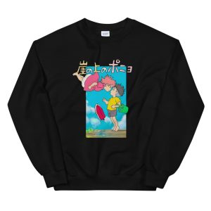 Ponyo Father - Ponyo On The Cliff By The Sea Poster Sweatshirt Unisex-Apparel, ponyo, Ponyo Father, Sweatshirt