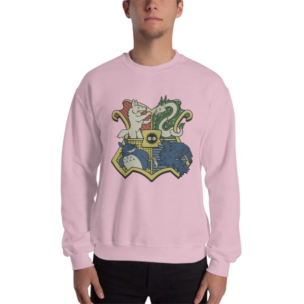 Studio Ghibli Characters As Hogwarts House Sweatshirt Unisex-Apparel, Sweatshirt