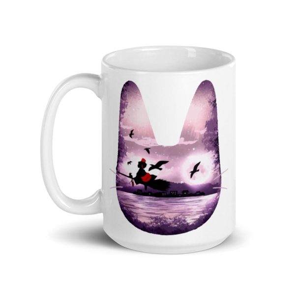 Kiki's Delivery Service Characters - Kiki’s Delivery Service – Purple Jiji Mug-Accessories, Kiki's Delivery Service, Kiki's Delivery Service Characters, Mug