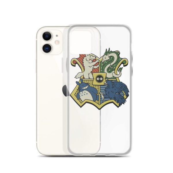 My Friend Totoro - Studio Ghibli Characters As Hogwarts House iPhone Case-Accessories, My Friend Totoro, My Neighbor Totoro, Phone Case, princess mononoke, Spirited Away