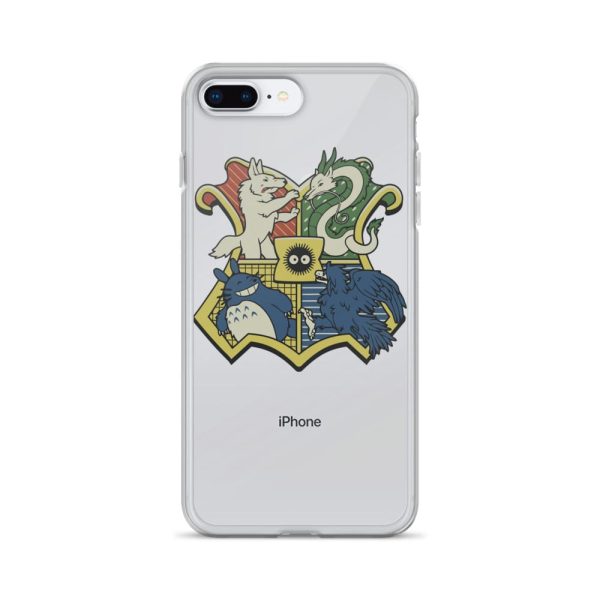 My Friend Totoro - Studio Ghibli Characters As Hogwarts House iPhone Case-Accessories, My Friend Totoro, My Neighbor Totoro, Phone Case, princess mononoke, Spirited Away