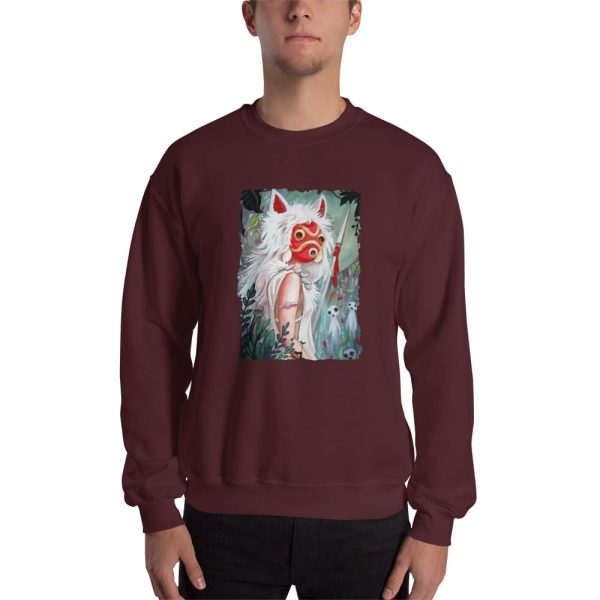 Princess Mononoke Poster - Princess Mononoke – Forest Guardian Sweatshirt Unisex-Apparel, princess mononoke, Princess Mononoke Poster, Sweatshirt