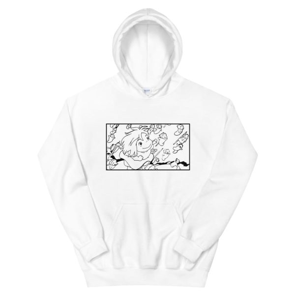 Where Can I Watch Ponyo - Ponyo – Freedom Sketch Unisex Hoodie-Apparel, Hoodie, ponyo, Where Can I Watch Ponyo