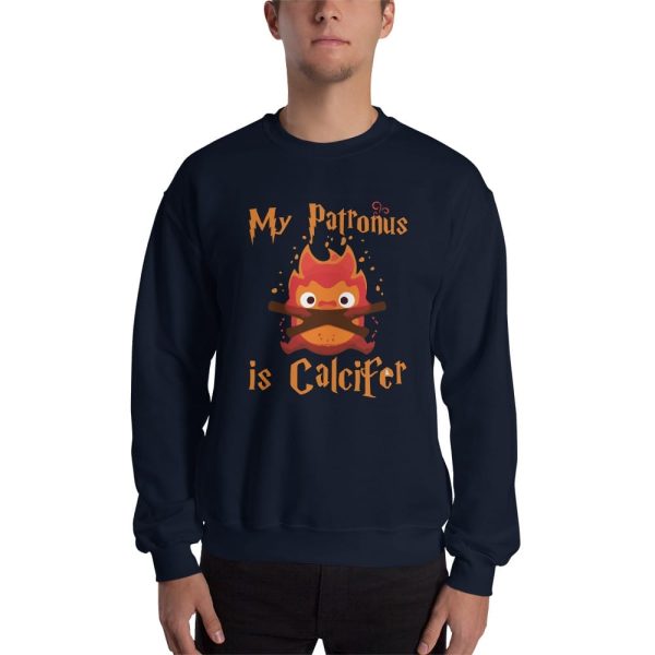 Howl's Moving Castle Rings - Howl’s Moving Castle – My Patronus is Calcifer Sweatshirt Unisex-Apparel, Howl's Moving Castle, Howl's Moving Castle Rings, Sweatshirt