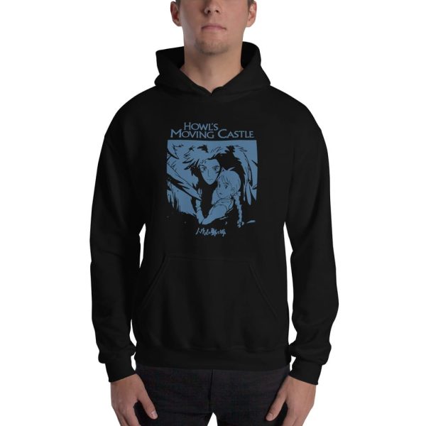 Loewe Howl's Moving Castle - Howl’s Moving Castle Black & White Hoodie Unisex-Apparel, Hoodie, Howl's Moving Castle, Loewe Howl's Moving Castle