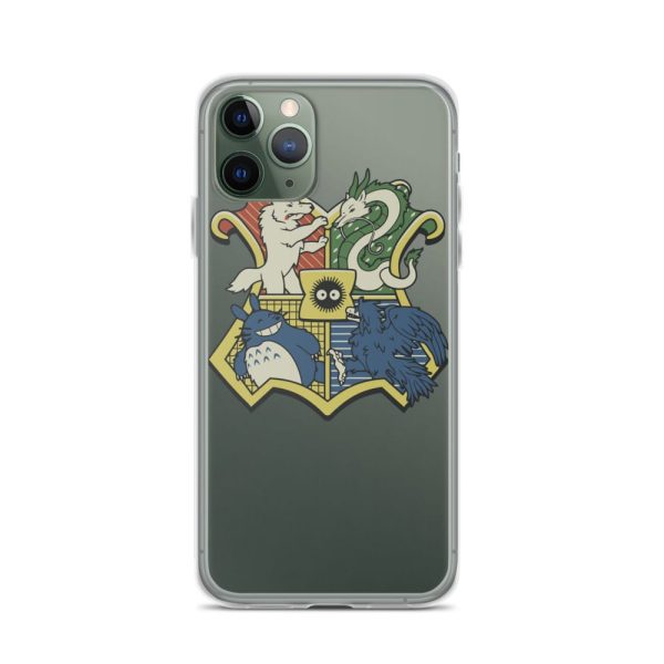 My Friend Totoro - Studio Ghibli Characters As Hogwarts House iPhone Case-Accessories, My Friend Totoro, My Neighbor Totoro, Phone Case, princess mononoke, Spirited Away