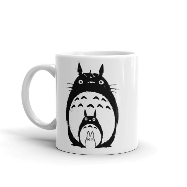 Totoro Hoodie - My Neighbor Totoro Black & White Mug-Accessories, Mug, Totoro Hoodie