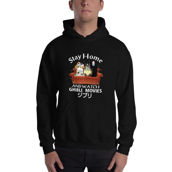 What Is Totoro In Japanese - Stay Home and Watch Ghibli Movie Hoodie Unisex-Apparel, Hoodie, kaonashi, no face, Spirited Away, What Is Totoro In Japanese