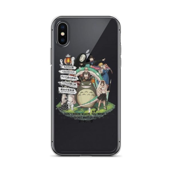 Studio Ghibli Hayao Miyazaki With His Arts iPhone Case-Accessories, Howl's Moving Castle, Phone Case, Spirited Away