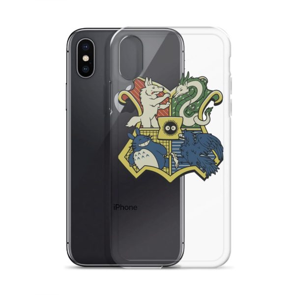 My Friend Totoro - Studio Ghibli Characters As Hogwarts House iPhone Case-Accessories, My Friend Totoro, My Neighbor Totoro, Phone Case, princess mononoke, Spirited Away