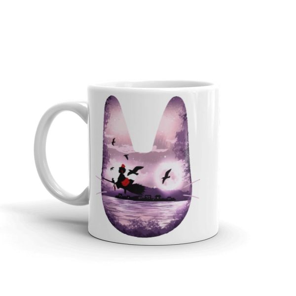 Kiki's Delivery Service Characters - Kiki’s Delivery Service – Purple Jiji Mug-Accessories, Kiki's Delivery Service, Kiki's Delivery Service Characters, Mug