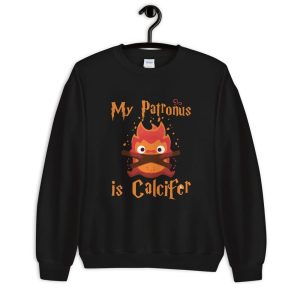 Howl's Moving Castle Rings - Howl’s Moving Castle – My Patronus is Calcifer Sweatshirt Unisex-Apparel, Howl's Moving Castle, Howl's Moving Castle Rings, Sweatshirt