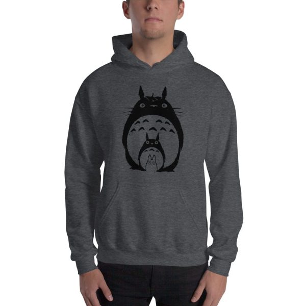 Totoro Meaning - My Neighbor Totoro Black & White Hoodie Unisex-Apparel, Hoodie, Totoro Meaning