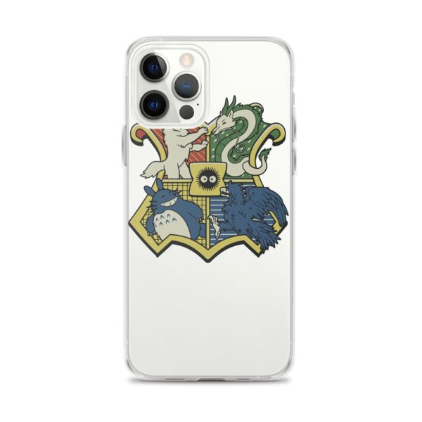 My Friend Totoro - Studio Ghibli Characters As Hogwarts House iPhone Case-Accessories, My Friend Totoro, My Neighbor Totoro, Phone Case, princess mononoke, Spirited Away