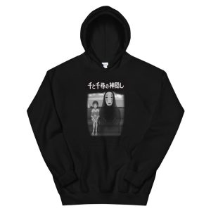 Sen Spirited Away - Spirited Away – Chihiro and No Face on the Train Hoodie-Apparel, Hoodie, Sen Spirited Away, Spirited Away