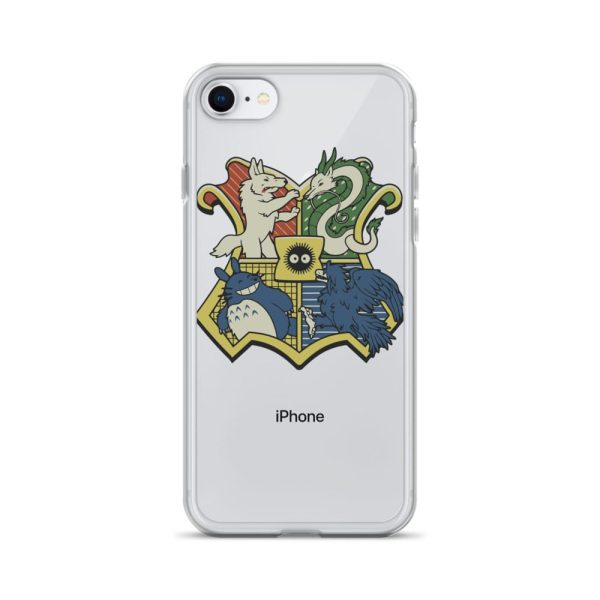 My Friend Totoro - Studio Ghibli Characters As Hogwarts House iPhone Case-Accessories, My Friend Totoro, My Neighbor Totoro, Phone Case, princess mononoke, Spirited Away