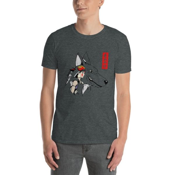 Princess Mononoke Forest Spirit Black - Princess Mononoke – San and The Wolf T Shirt Unisex-Apparel, princess mononoke, Princess Mononoke Forest Spirit Black, Tshirt