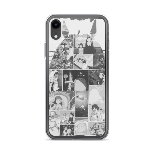 Cat Bus Totoro - Ghibli Studio Collage Art iPhone Case-Accessories, Cat Bus Totoro, Howl's Moving Castle, Kiki's Delivery Service, Laputa: Castle in the Sky, My Neighbor Totoro, Phone Case, ponyo, porco rosso, Spirited Away