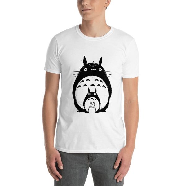 Totoro Bed - My Neighbor Totoro Black & White T Shirt Unisex-Apparel, Totoro Bed, Tshirt