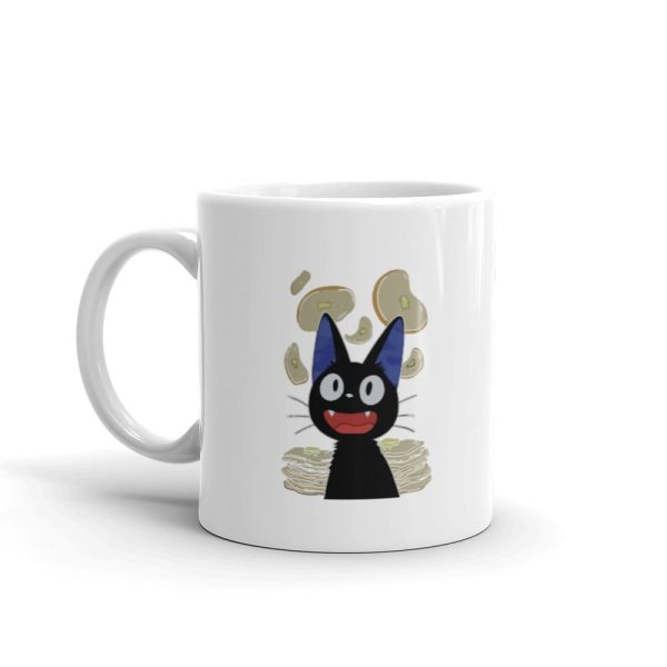 Kiki's Delivery Service Movie - Kiki’s Delivery Service – Jiji & Pancake Mug-Accessories, Kiki's Delivery Service, Kiki's Delivery Service Movie, Mug