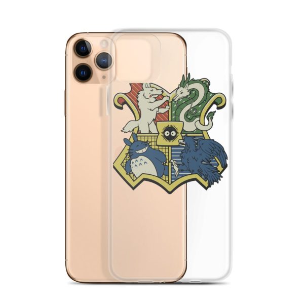 My Friend Totoro - Studio Ghibli Characters As Hogwarts House iPhone Case-Accessories, My Friend Totoro, My Neighbor Totoro, Phone Case, princess mononoke, Spirited Away