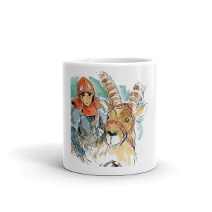 Princess Mononoke Costume - Princess Mononoke – Ashitaka Water Color Mug-Accessories, Mug, princess mononoke, Princess Mononoke Costume