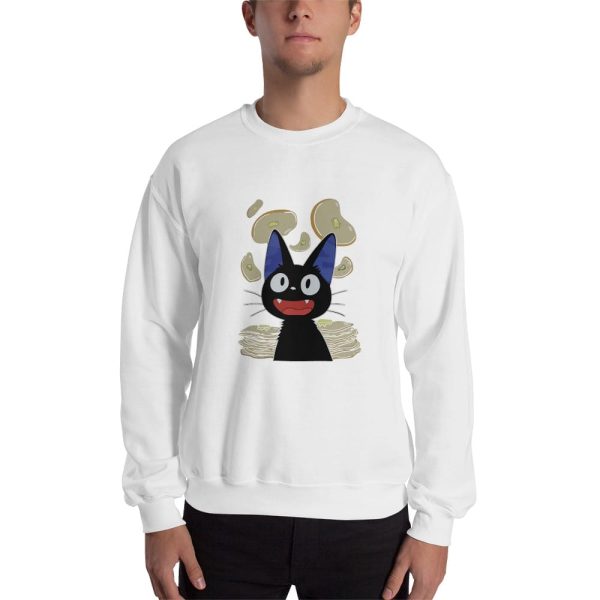 Movie Kiki's Delivery Service - Kiki’s Delivery Service – Jiji & Pancake Sweatshirt-Apparel, Kiki's Delivery Service, Movie Kiki's Delivery Service, Sweatshirt