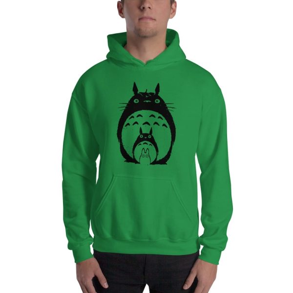 Totoro Meaning - My Neighbor Totoro Black & White Hoodie Unisex-Apparel, Hoodie, Totoro Meaning