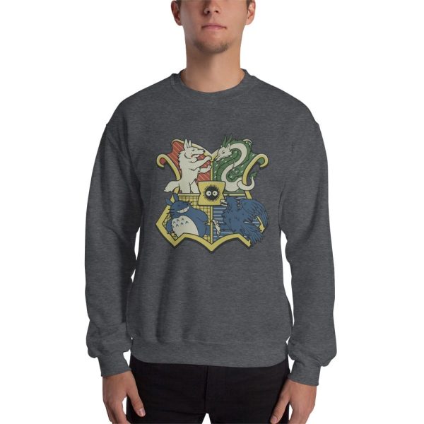 Studio Ghibli Characters As Hogwarts House Sweatshirt Unisex-Apparel, Sweatshirt