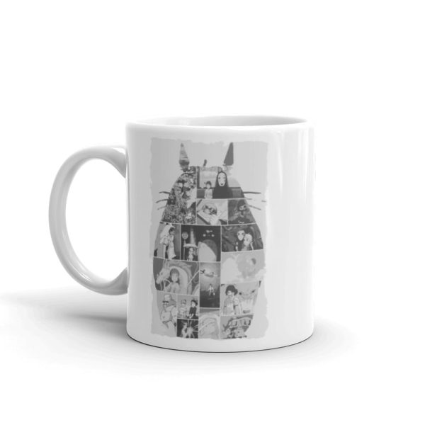 Sushi Totoro - Ghibli Studio Collage Art Mug-House Decor, Howl's Moving Castle, Kiki's Delivery Service, Laputa: Castle in the Sky, Mug, My Neighbor Totoro, ponyo, porco rosso, Spirited Away, Sushi Totoro