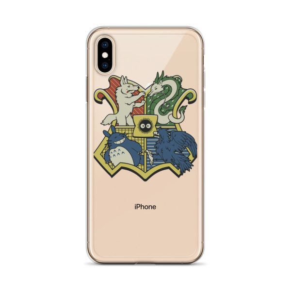 My Friend Totoro - Studio Ghibli Characters As Hogwarts House iPhone Case-Accessories, My Friend Totoro, My Neighbor Totoro, Phone Case, princess mononoke, Spirited Away