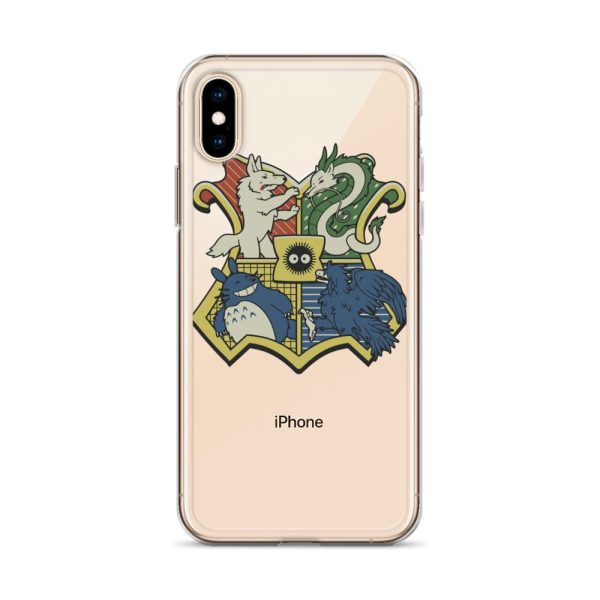 My Friend Totoro - Studio Ghibli Characters As Hogwarts House iPhone Case-Accessories, My Friend Totoro, My Neighbor Totoro, Phone Case, princess mononoke, Spirited Away