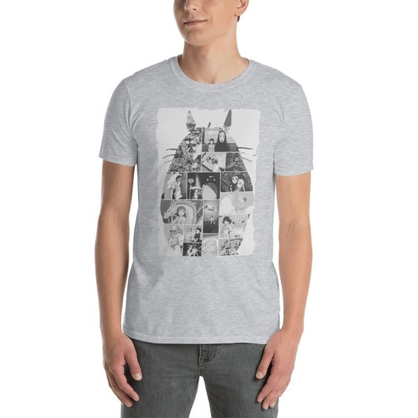 My Neighbor Totoro Cast - Ghibli Studio Collage Art T Shirt Unisex-Apparel, Howl's Moving Castle, Laputa: Castle in the Sky, My Neighbor Totoro, My Neighbor Totoro Cast, ponyo, porco rosso, princess mononoke, Spirited Away, Tshirt