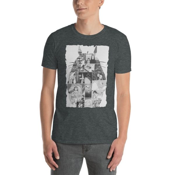 My Neighbor Totoro Cast - Ghibli Studio Collage Art T Shirt Unisex-Apparel, Howl's Moving Castle, Laputa: Castle in the Sky, My Neighbor Totoro, My Neighbor Totoro Cast, ponyo, porco rosso, princess mononoke, Spirited Away, Tshirt